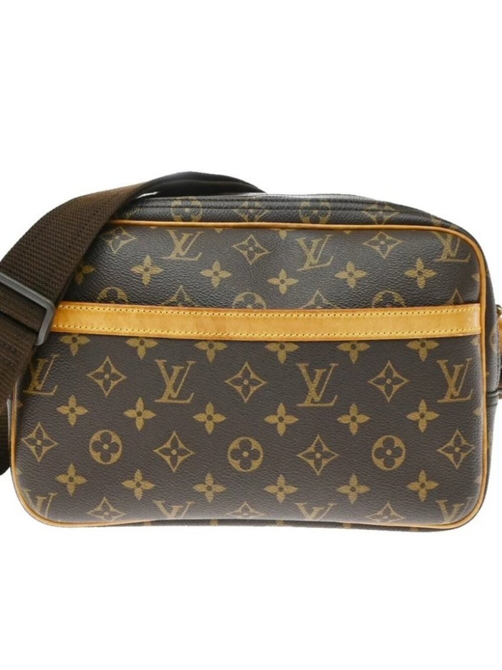 LOUIS VUITTON Reporter Crossbody Shoulder Bag Monogram Leather BN